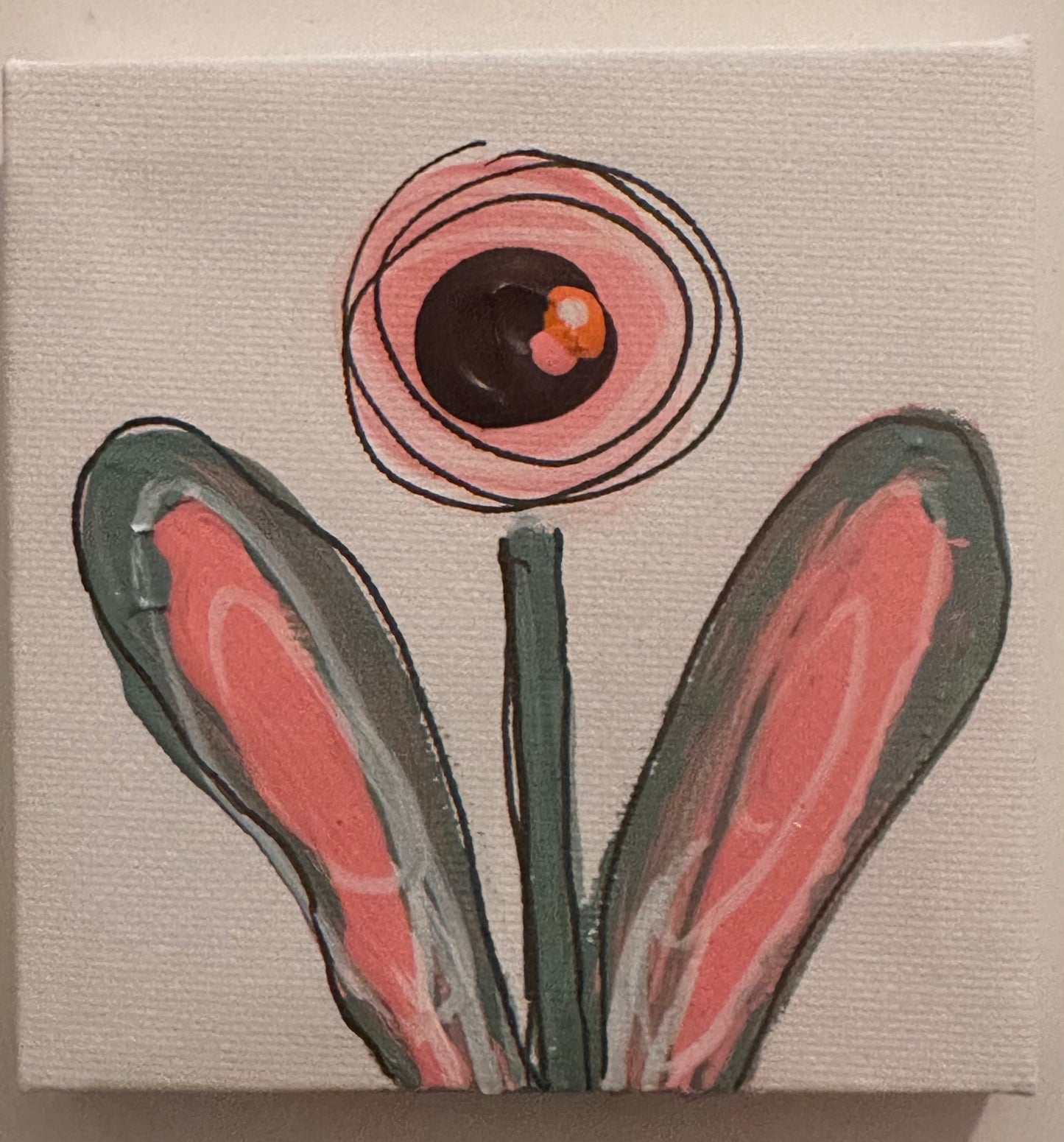 Flower mini canvas