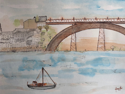 Watercolour Oporto 03