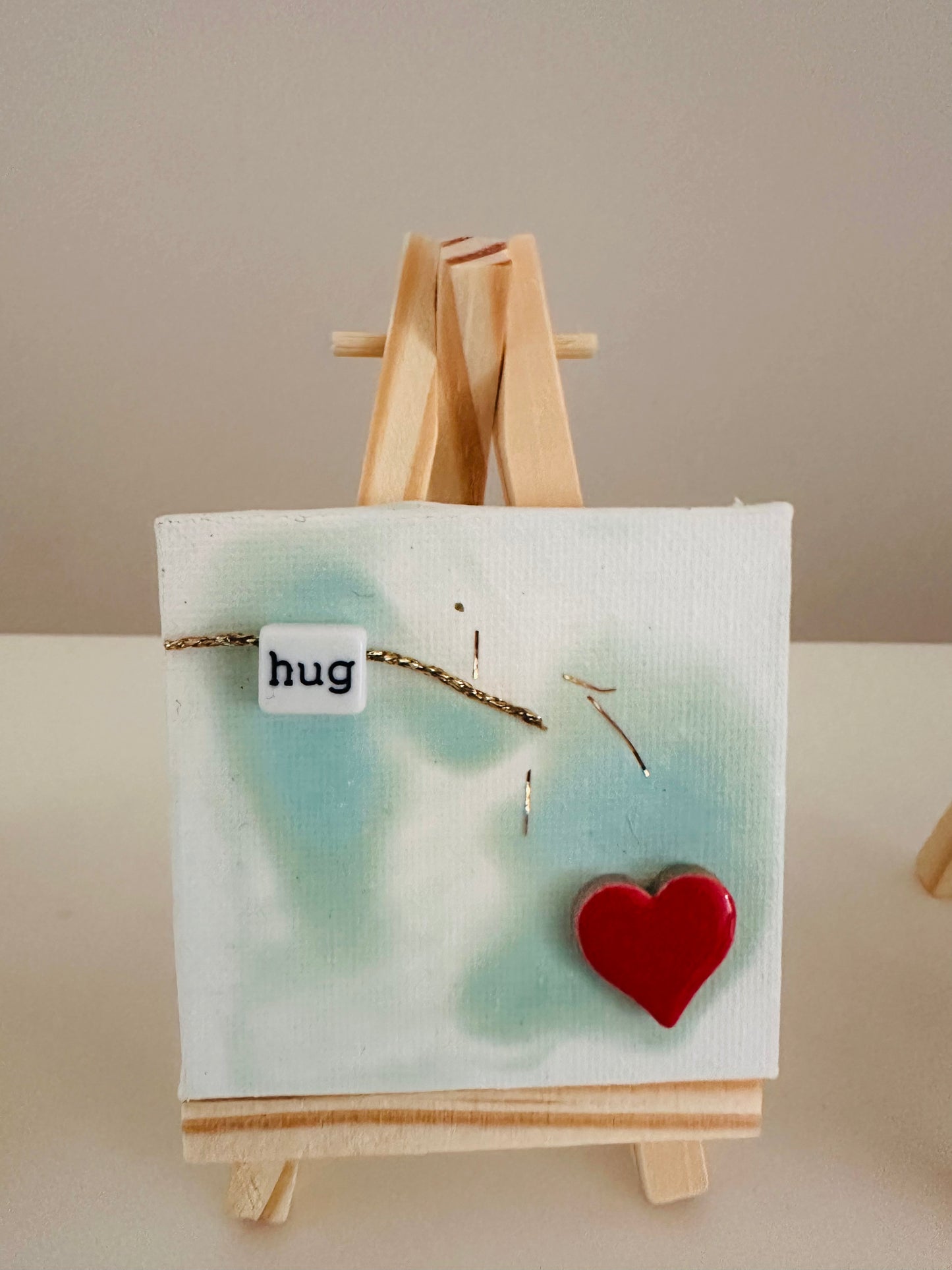 Hugs - mini canvas Hug/Kiss/Love/Celebrate