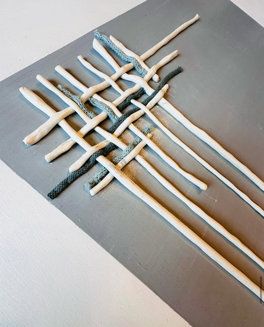 Crossed paths canvas