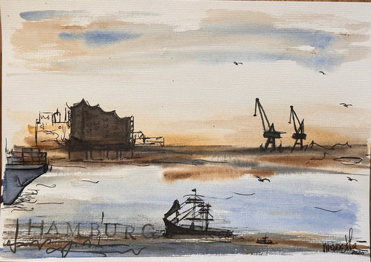Watercolour Hamburg