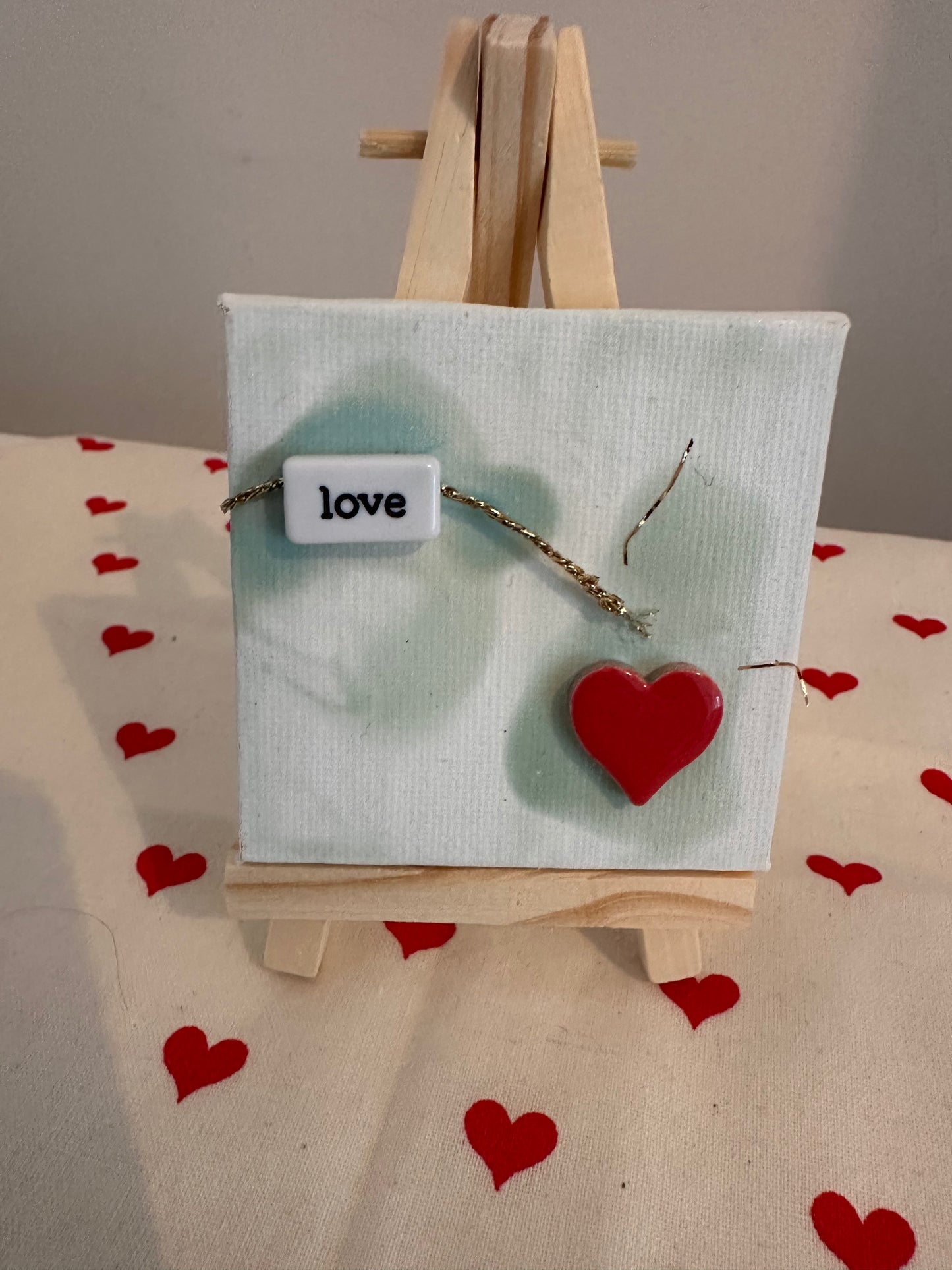Hugs - mini canvas Hug/Kiss/Love/Celebrate