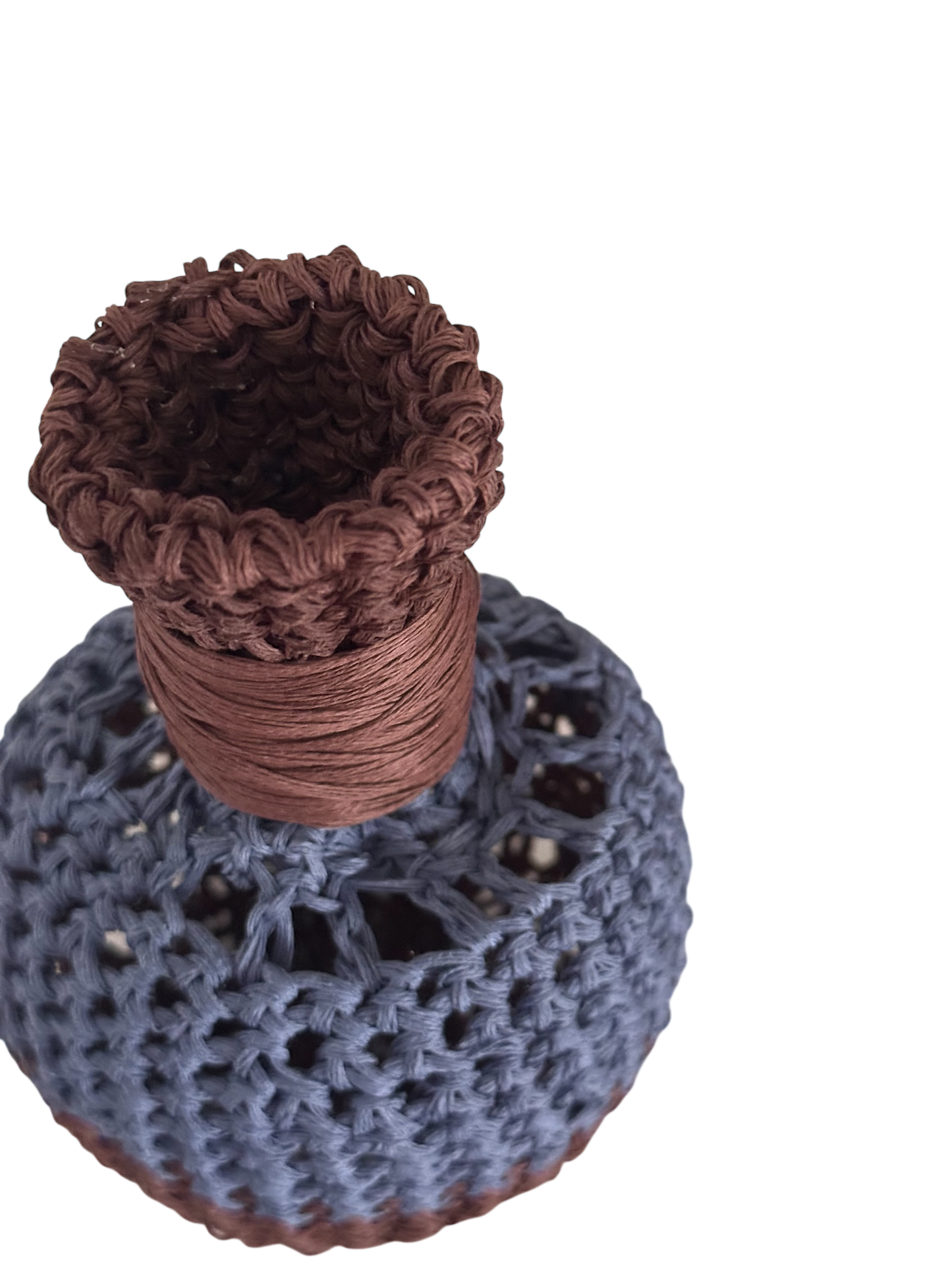 Blue&brown jar (15cm)