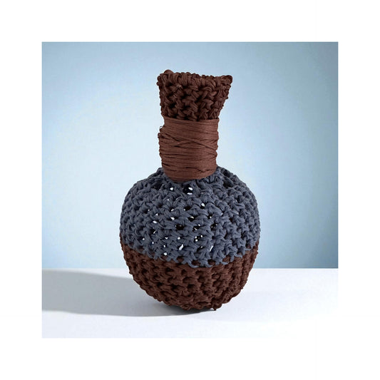 Blue&brown jar (15cm)